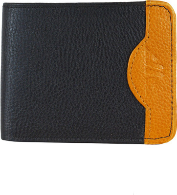 

Winner force Men Black, Yellow Genuine Leather Wallet(4 Card Slots)