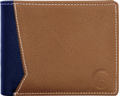 

POLLSTAR Men Tan Genuine Leather Wallet(8 Card Slots)