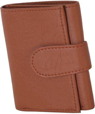 Mundkar Men Tan Fabric, Artificial Leather, Genuine Leather Wallet(7 Card Slots)