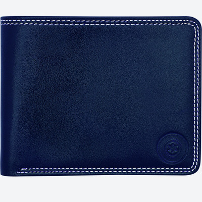 

POLLSTAR Men Blue Genuine Leather Wallet(7 Card Slots)