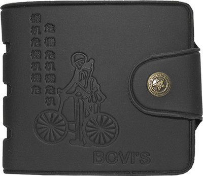 

Hornwood Boys Black Artificial Leather Wallet(6 Card Slots)