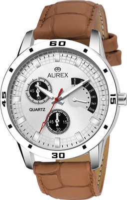 

AUREX AX-GR115-WHBR AWESOME WHITE DIAL BOY'S Watch - For Men