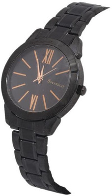 

swissco BLACK STEEL BELT Watch - For Men