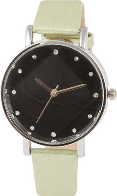 

3Wish 3WW-1251 Analog Black Dial and Green Strap Watch - For Women