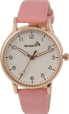 

3Wish 3WW-1202_LINE Analog White Dial and Pink Strap Watch - For Women