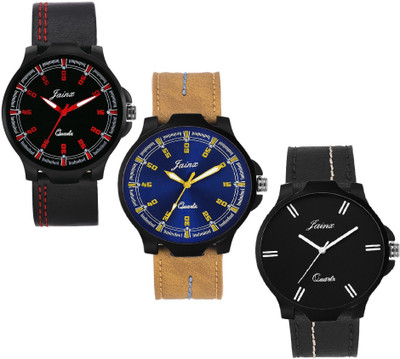 

JAINX JXT814 Modish Triple Combo Analog Watch - For Men
