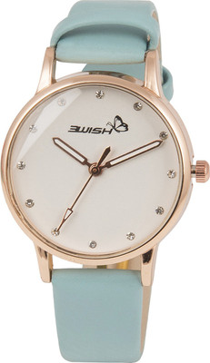 

3Wish 3WW-1202_DD Analog White Dial and Blue Strap Watch - For Women
