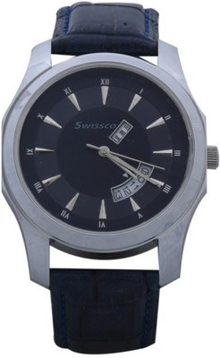 

swissco NAVY BLUE Belt WITH Blue ROUND Dial Watch - For Men