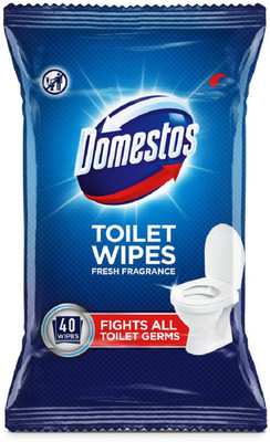 

Domestos Toilet Wipe Fresh Fragrance Fights All Toilet Germs(40 Pieces)