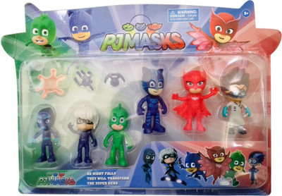 

kidoz kingdom PJ MASK ACTION FIGURES 6 FIGURES SET(Multicolor)