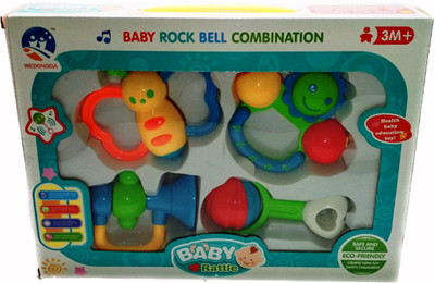 

ClueSteps Set of 4 Pcs Rattle(Multicolor)