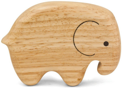 

Cerasus Exclusive Eco-Friendly Handmade Wooden Shaker/Rattle/Baby Toy/Toys for Toddlers/Kids/Musical Toy Elephant Shaker Rattle(Beige)