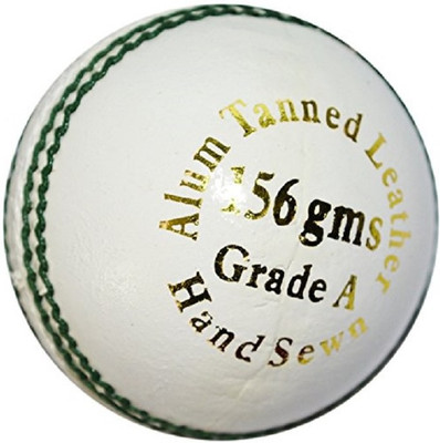 

QUINERGYS ™ Super Soft Cricket Skill Ball, White Pacer™ Hand-Crafted Cricket Leather Ball(Pack of 1, White)