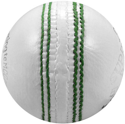 

QUINERGYS ™ Hand-Crafted Waterproof Cricket Ball Entirely Stitched 5.5 oz Googley™ Waterproofed Cricket Leather Ball(Pack of 1, White)