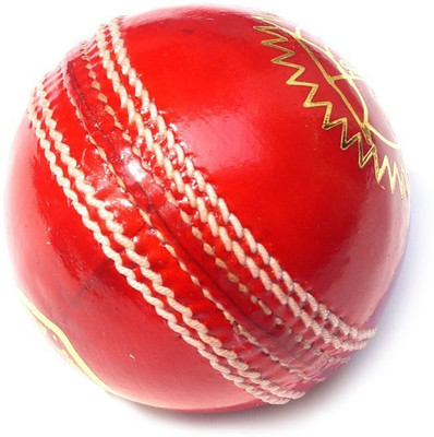 

QUINERGYS ® Pro Impact Club Play Leather Cricket Ball Swing™ CountyHand-Crafted Cricket Leather Ball(Pack of 1, Red)