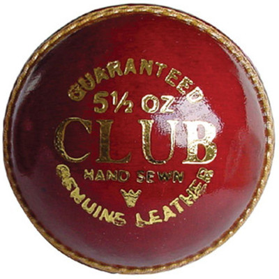 

VibeX ® Cricket Ball 4-Piece Crown Prince "A" Mens 156g (5.5oz) Cricket Match Ball Googley™ Test Waterproof Cricket Leather Ball(Pack of 1, Red)