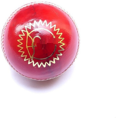 

VibeX ™ Sports Test Star Red Cricket Ball Yorker™ Test Waterproof Cricket Leather Ball(Pack of 1, Red)