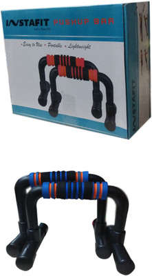 

Instafit Foldable 17 cms Height Non Slippery soft cushion Push-up Bar(Multicolor), Black