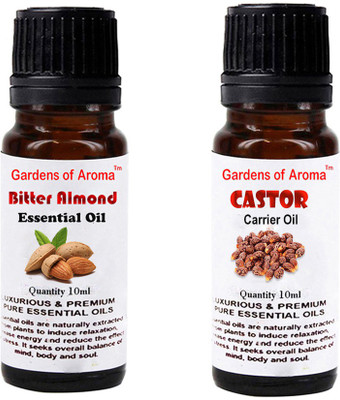 

Gardens Of Aroma Bitter Almond Essential Oil And Castor Carrier Oil(20 ml)