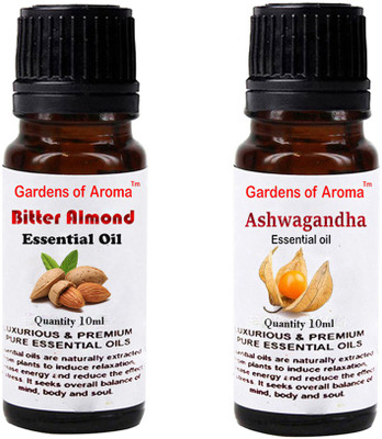 

Gardens Of Aroma Bitter Almond Essential Oil And Ashwagandha Essential Oil(20 ml)