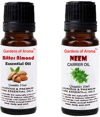 

Gardens Of Aroma Bitter Almond Essential Oil And Neem Carrier Oil(20 ml)