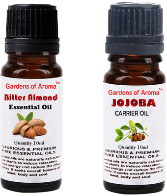 

Gardens Of Aroma Bitter Almond Essential Oil And Jojoba Carrier Oil(20 ml)