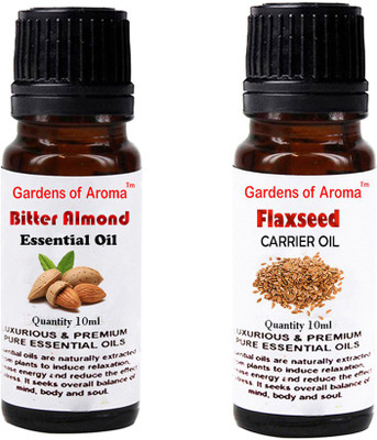 

Gardens Of Aroma Bitter Almond Essential Oil And Flaxseed Carrier Oil(20 ml)