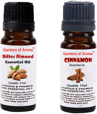 

Gardens Of Aroma Bitter Almond Essential Oil And Cinnamon Essential Oil(20 ml)