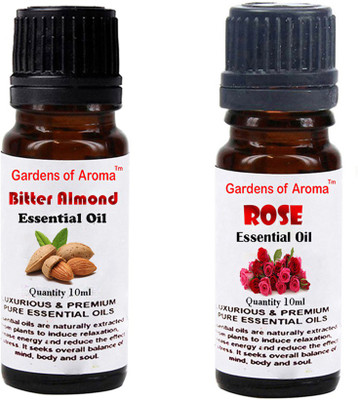 

Gardens Of Aroma Bitter Almond Essential Oil And Rose Essential Oil(20 ml)