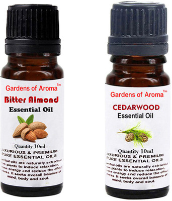 

Gardens Of Aroma Bitter Almond Essential Oil And Cedarwood Essential Oil(20 ml)