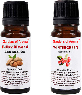 

Gardens Of Aroma Bitter Almond Essential Oil And Wintergreen Essential Oil(20 ml)