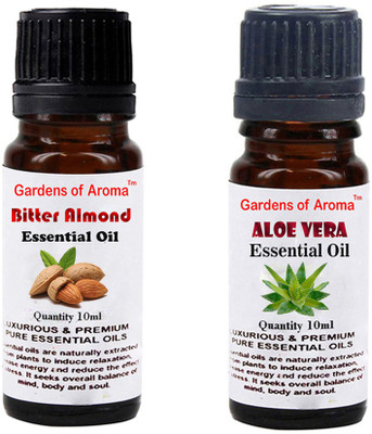 

Gardens Of Aroma Bitter Almond Essential Oil And Aloe vera Essential Oil(20 ml)
