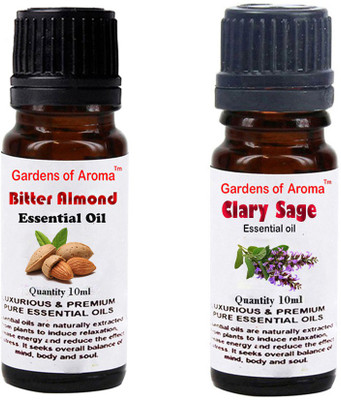 

Gardens Of Aroma Bitter Almond Essential Oil And Clary sage Essential Oil(20 ml)