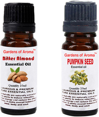 

Gardens Of Aroma Bitter Almond Essential Oil And Pumkinseed Essential Oil(20 ml)