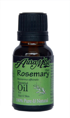 

AuraMist Aura Mist Rosemary 100% Pure And Natural Therapeutic Essential Oil - 15ml | Hair Growth | Pain Reducer | Improves Memory | For Skin | Hair | Face |(15 ml)