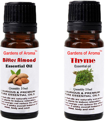 

Gardens Of Aroma Bitter Almond Essential Oil And Thyme Essential Oil(20 ml)