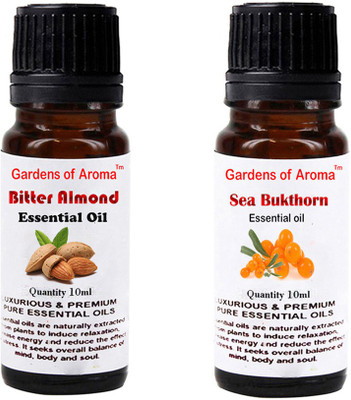 

Gardens Of Aroma Bitter Almond Essential Oil And Seabukthorn Essential Oil(20 ml)