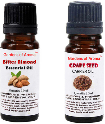 

Gardens Of Aroma Bitter Almond Essential Oil And Grapeseed Carrier Oil(20 ml)