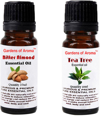 

Gardens Of Aroma Bitter Almond Essential Oil And Tea Tree Essential Oil(20 ml)
