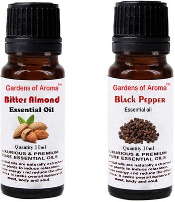 

Gardens Of Aroma Bitter Almond Essential Oil And Black pepper Essential Oil(20 ml)