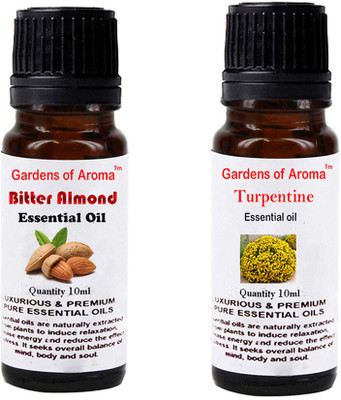 

Gardens Of Aroma Bitter Almond Essential Oil And Turpentine Essential Oil(20 ml)