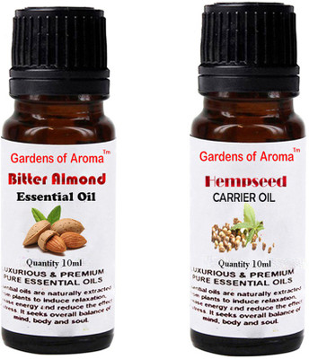 

Gardens Of Aroma Bitter Almond Essential Oil And Hepmseed Carrier Oil(20 ml)
