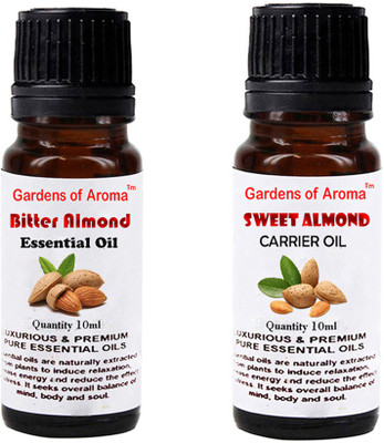 

Gardens Of Aroma Bitter Almond Essential Oil And Sweet almond Carrier Oil(20 ml)