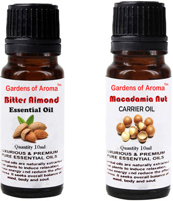 

Gardens Of Aroma Bitter Almond Essential Oil And Macadamia Nut Carrier Oil(20 ml)