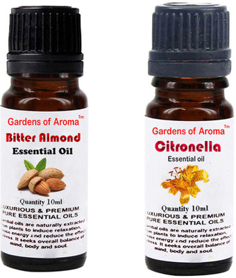 

Gardens Of Aroma Bitter Almond Essential Oil And Citronella Essential Oil(20 ml)