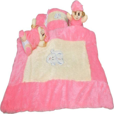 

babique Wool Bedding Set(Pink,Cream)