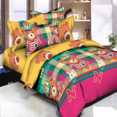 

AV Creations 144 TC Cotton Double Printed Bedsheet(Pack of 1, Multicolor)