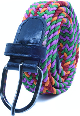 

VOGARD Men & Women Party, Casual, Evening Multicolor Fabric, Artificial Leather Belt, Multicolor16