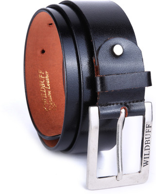 

Wild Buff Men Casual Black Genuine Leather Belt