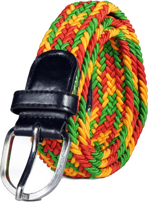 

VOGARD Men & Women Party, Casual, Evening Multicolor Fabric, Artificial Leather Belt, Multicolor6
